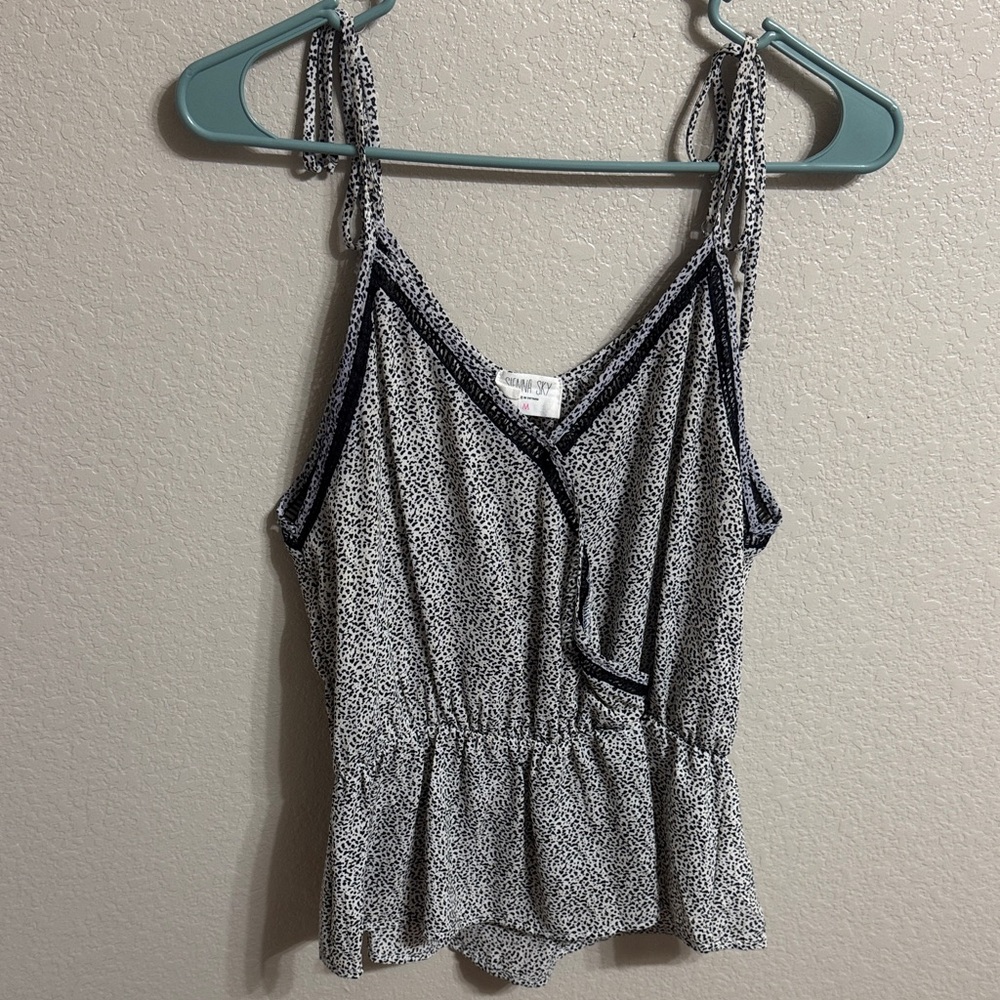 Sienna Sky Black and White Camisole